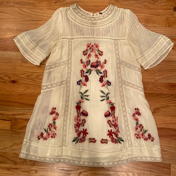 Free People Perfectly Victorian Mini Dress sz XS - Picture 2 of 7